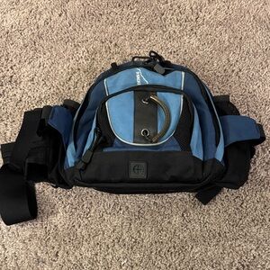 Cycling or Hiking Hip Pack - Outdoor Blue and Black Waist Bag